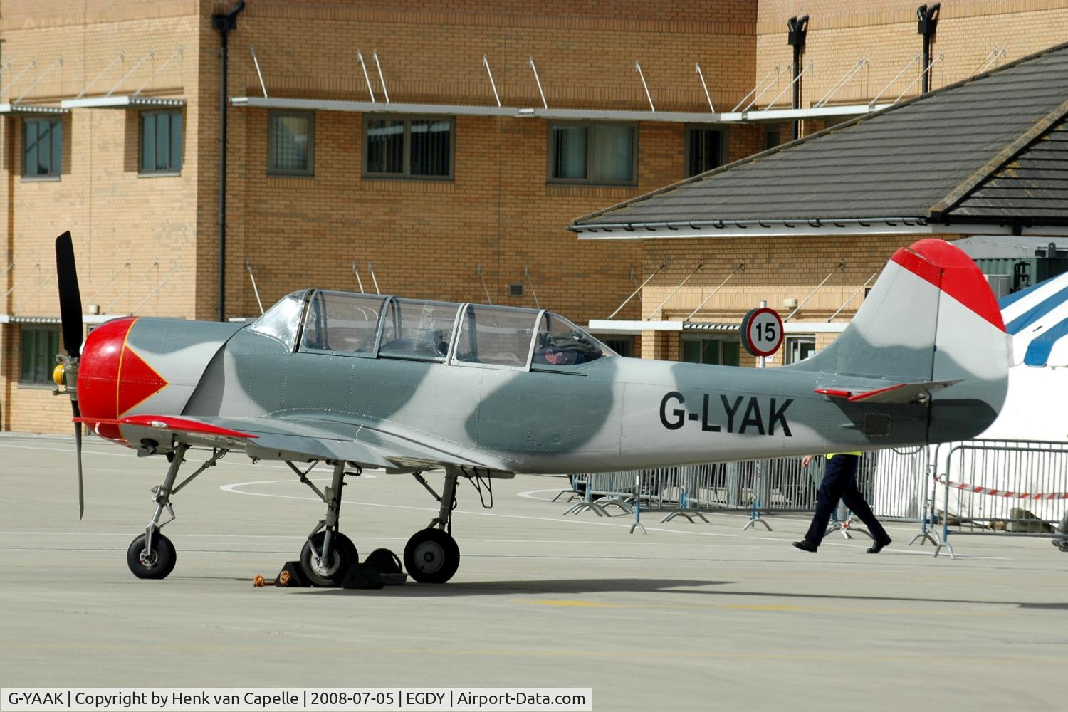 G-YAAK, 1981 Yakovlev Yak-50 C/N 812003, Yak-50 at RNAS Yeovilton Air Day 2008.