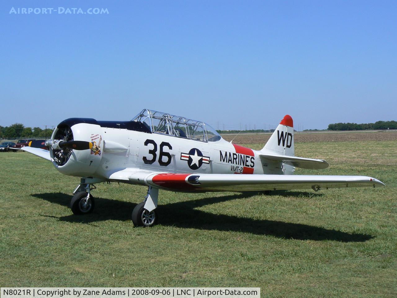 N8021R, 1940 North American AT-6C C/N 54136, North American AT-6C - At the DFW CAF open house 2008 - Warbirds on Parade!