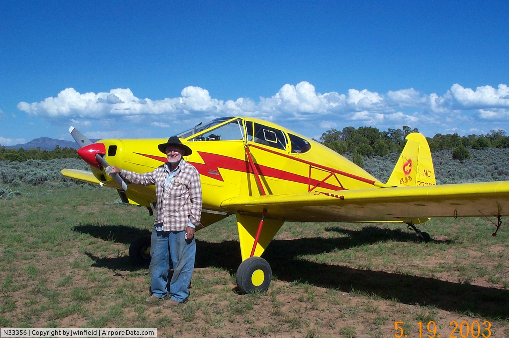 N33356, 1947 Callair A-3 C/N 112, Dolores Point Airstrip, Colorado