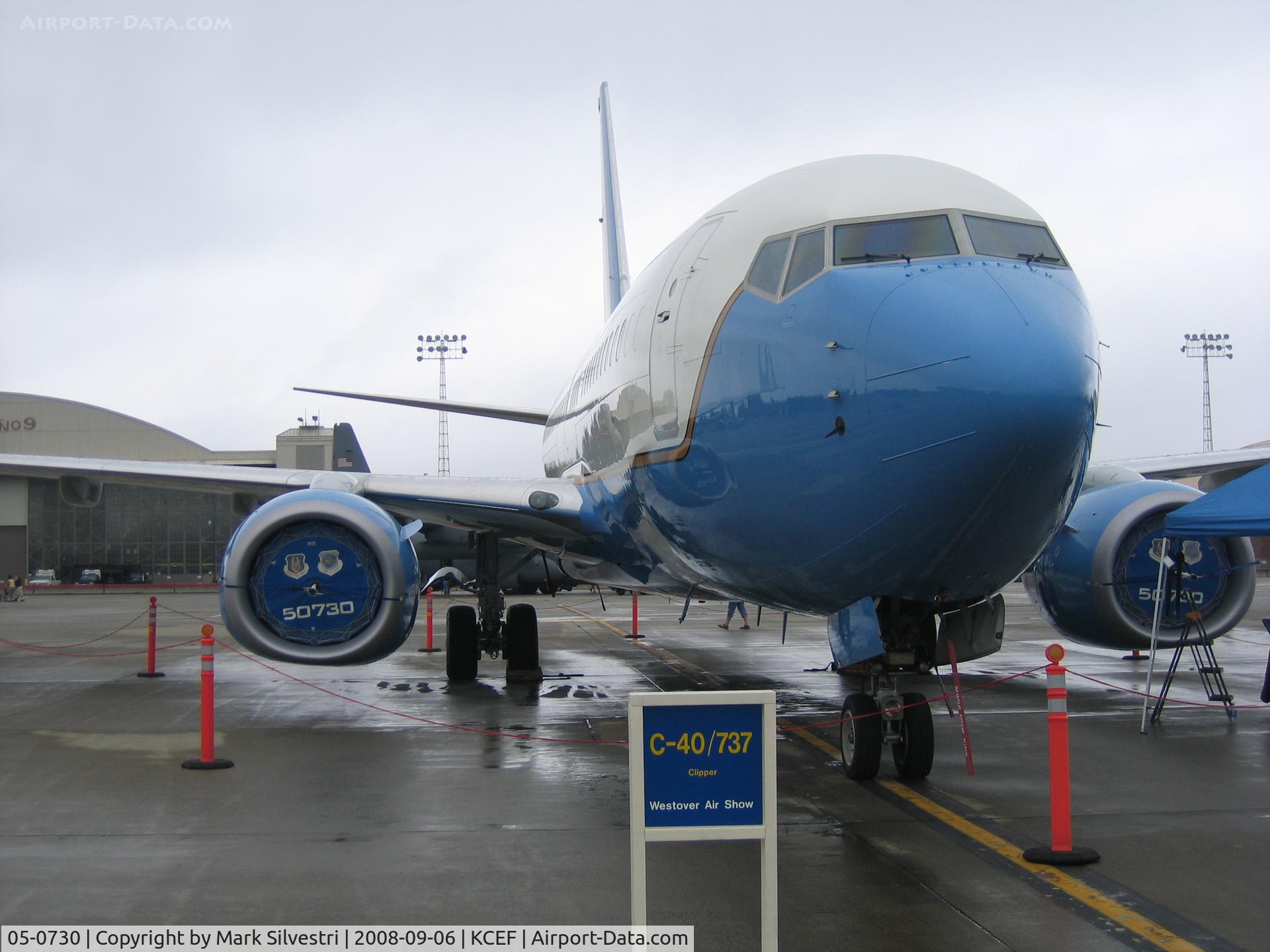 05-0730, 2006 Boeing C-40C Clipper (737-7BC BBJ) C/N 34807, Westover ARB 2008