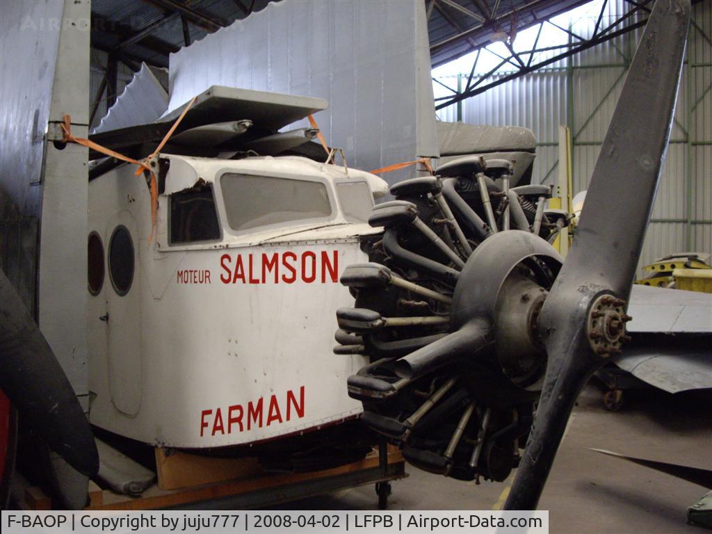 F-BAOP, Farman F.192 C/N 7248-4, on preservation at Le Bourget Muséum this code F-AJJB