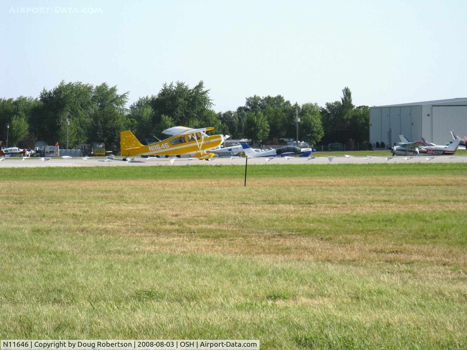 N11646, 1972 Bellanca 7KCAB Citabria C/N 311-72, 1972 Bellanca 7KCAB CITABRIA, Lycoming IO-320-E2A 150 Hp, takeoff roll Rwy 09