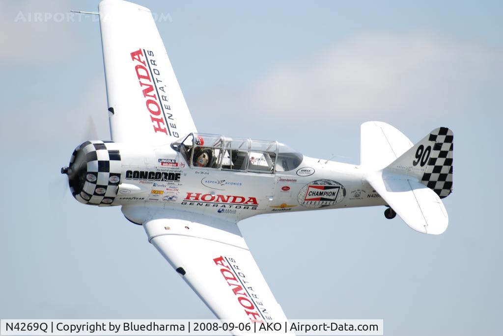 N4269Q, 1953 North American T-6G Texan C/N 197-5, Flyby at National Radial Engine Exhibition.