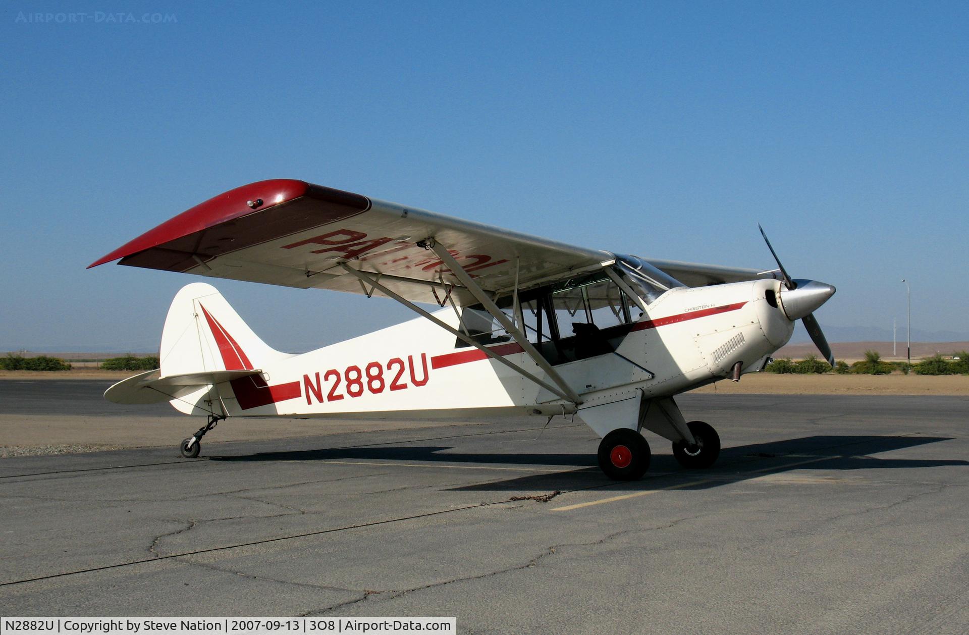 N2882U, 1987 Christen A-1 Husky C/N 1013, Pipeline PATROL 1987 Christen Industries Inc A-1 @ Harris Ranch Airport & Restaurant, CA