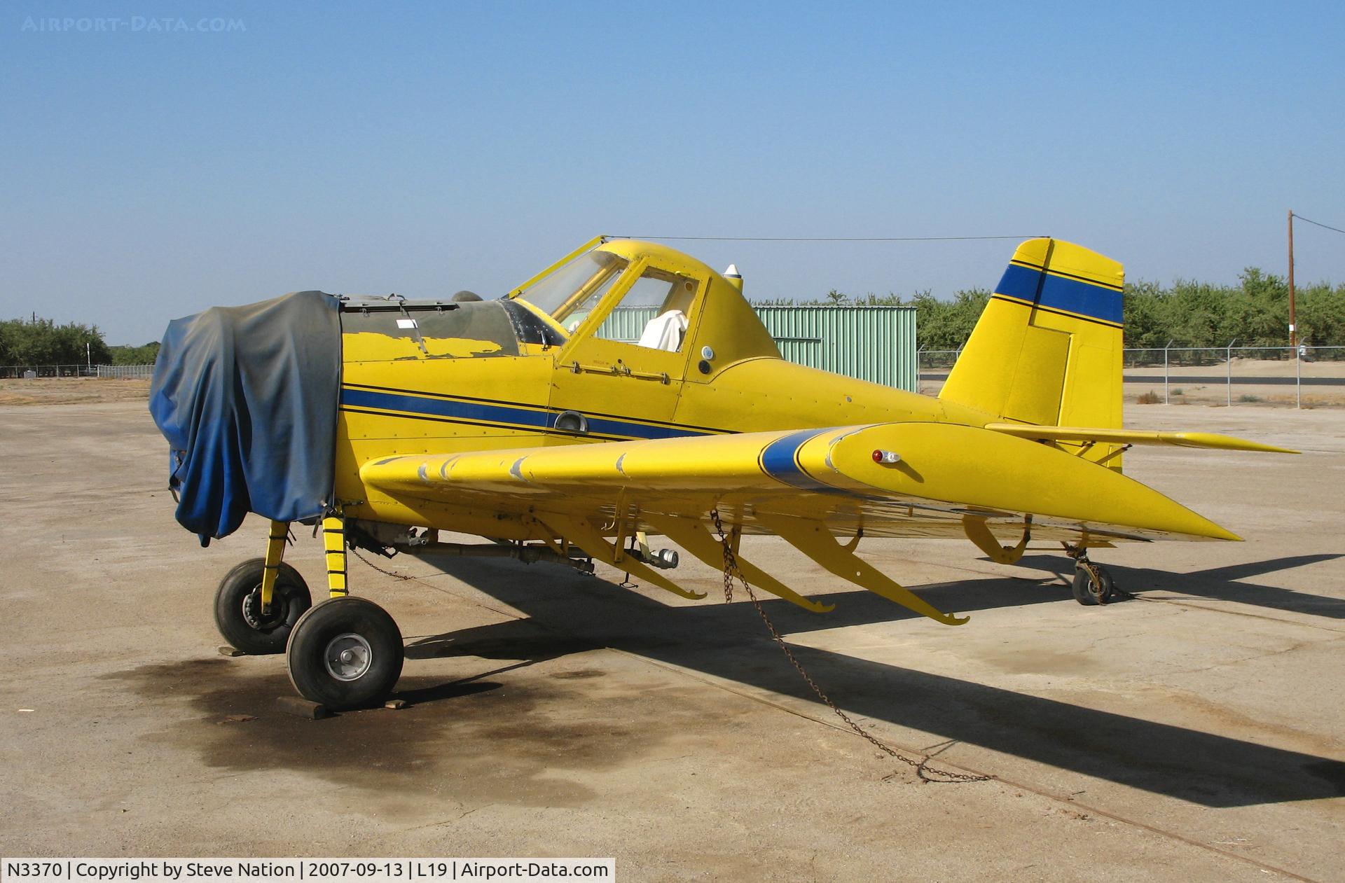 N3370, 1984 Air Tractor Inc AT-301 C/N 301-0580, Tri-Agrinautics 1984 Air Tractor AT-301 minus engine @  Wasco, CA