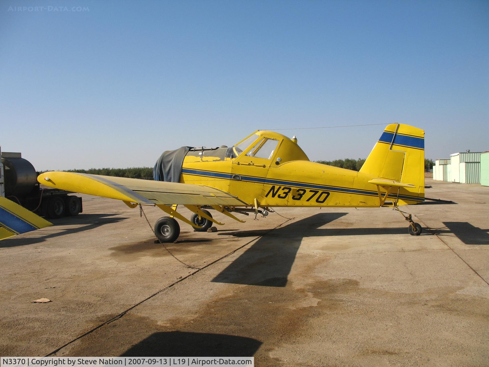 N3370, 1984 Air Tractor Inc AT-301 C/N 301-0580, Tri-Agrinautics 1984 Air Tractor AT-301 minus engine @  Wasco, CA