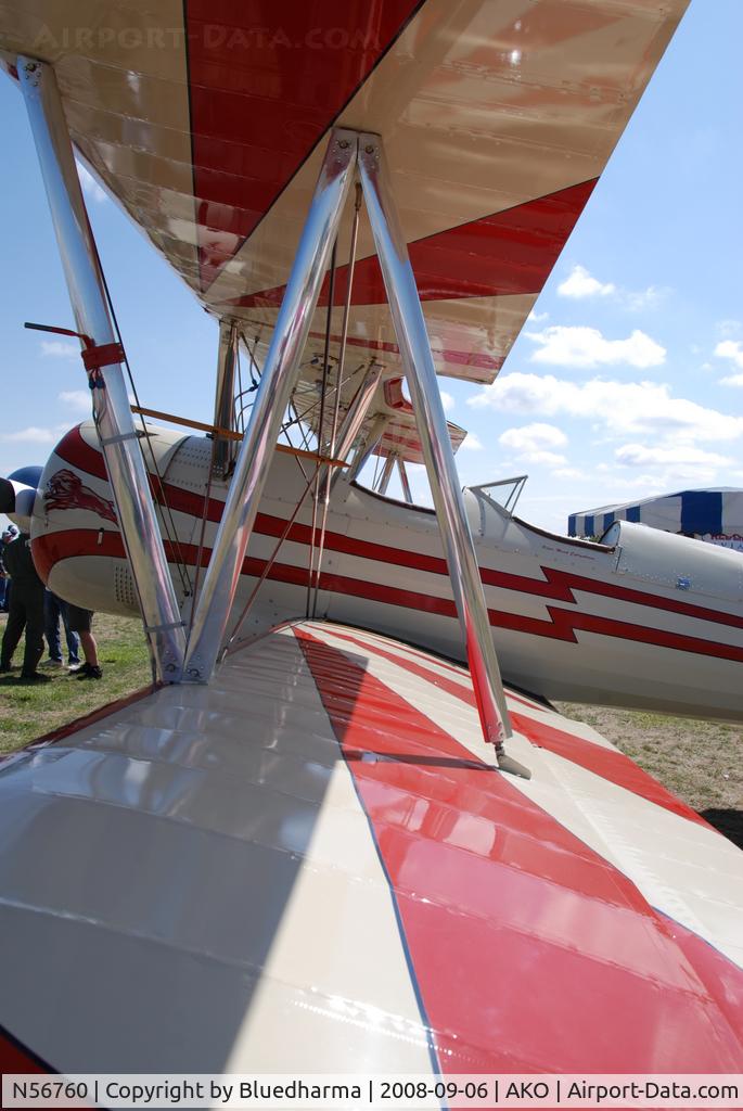 N56760, 1936 Boeing A75 C/N 75-017, Parked on Display at the National Radial Engine Exhibition in Akron, Colorado
