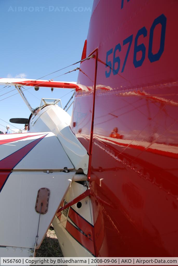 N56760, 1936 Boeing A75 C/N 75-017, Parked on Display at the National Radial Engine Exhibition in Akron, Colorado