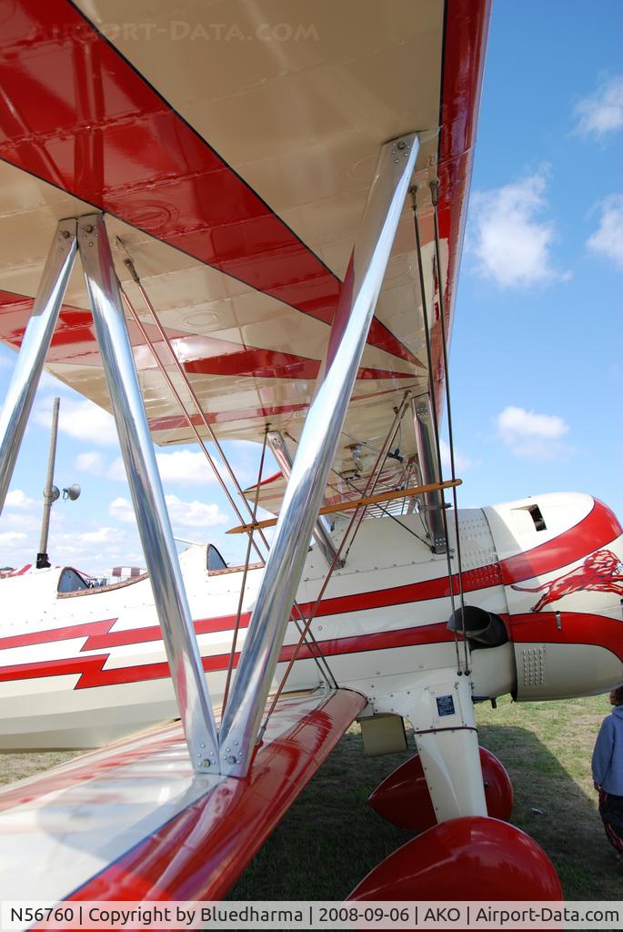 N56760, 1936 Boeing A75 C/N 75-017, Parked on Display at the National Radial Engine Exhibition in Akron, Colorado