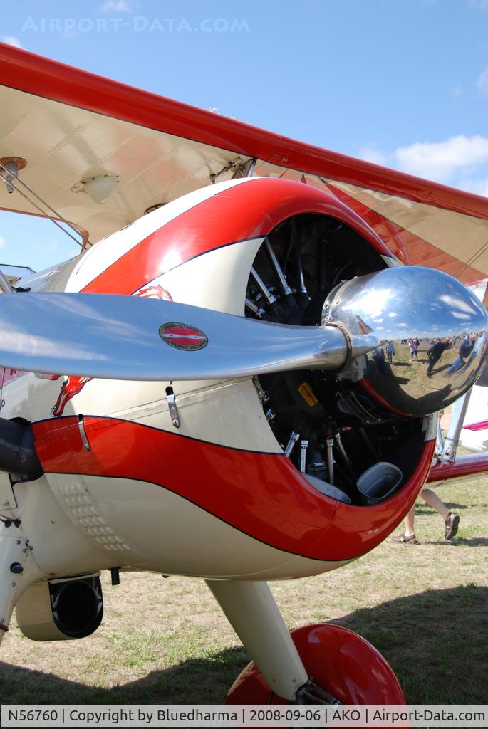 N56760, 1936 Boeing A75 C/N 75-017, Parked on Display at the National Radial Engine Exhibition in Akron, Colorado