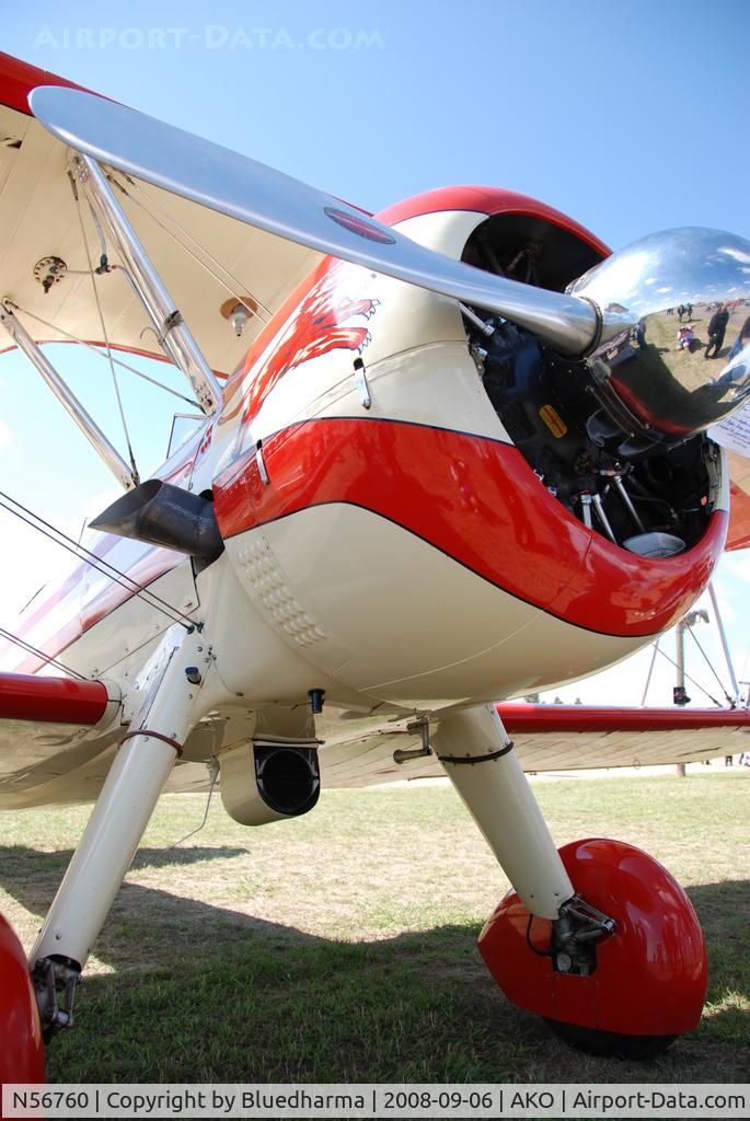 N56760, 1936 Boeing A75 C/N 75-017, Parked on Display at the National Radial Engine Exhibition in Akron, Colorado