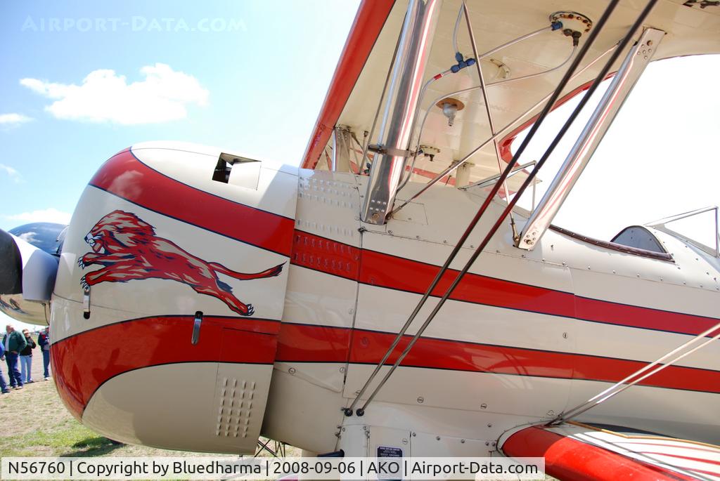 N56760, 1936 Boeing A75 C/N 75-017, Parked on Display at the National Radial Engine Exhibition in Akron, Colorado