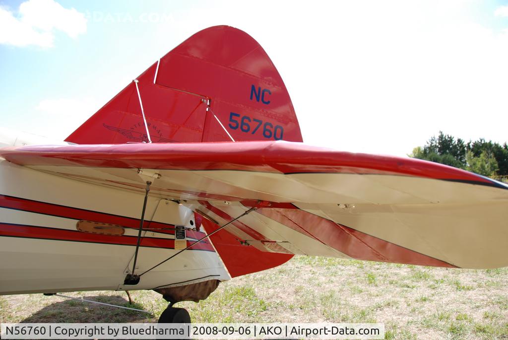 N56760, 1936 Boeing A75 C/N 75-017, Parked on Display at the National Radial Engine Exhibition in Akron, Colorado