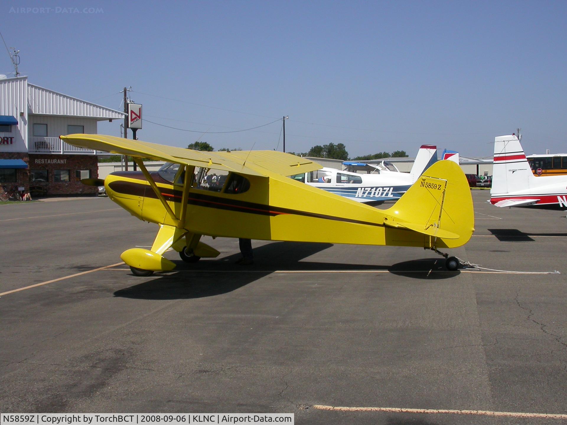 N5859Z, 1963 Piper PA-22-108 Colt C/N 22-9716, Piper Colt @ KLNC - Warbirds on Parade, General Aviation Ramp