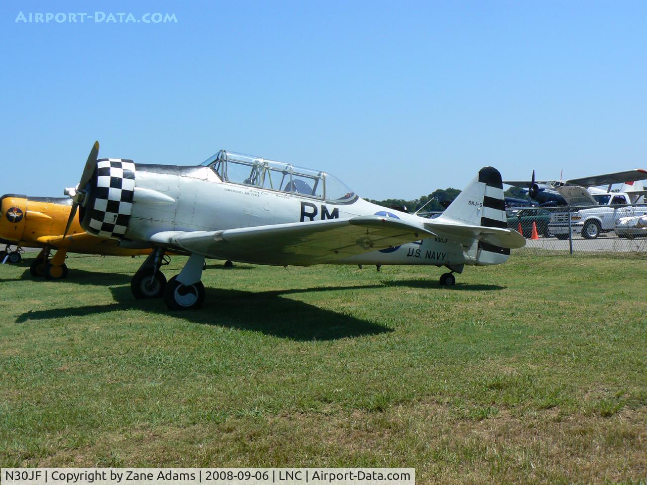 N30JF, 1958 North American SNJ-5 Texan C/N 44009, At the DFW CAF open house 2008 - Warbirds on Parade!