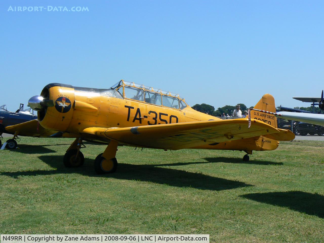 N49RR, 1952 North American T-6G Texan C/N 168-464, At the DFW CAF open house 2008 - Warbirds on Parade!