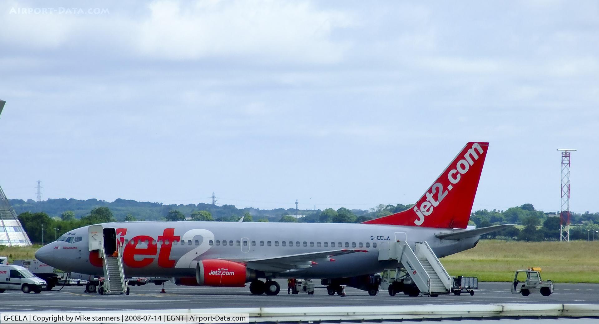 G-CELA, 1986 Boeing 737-377(QC) C/N 23663, Jet2 B737 At Newcastle