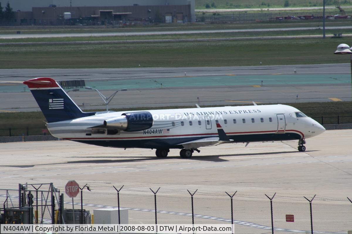 N404AW, 1999 Canadair CRJ-200LR (CL-600-2B19) C/N 7294, Air Wisconsin US Airways Express CRJ-200