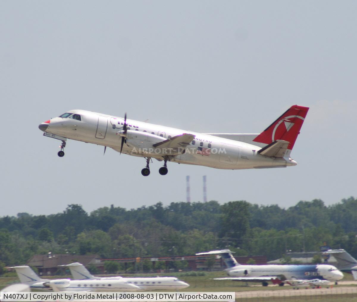 N407XJ, 1996 Saab 340B C/N 340B-407, Mesaba Saab 340