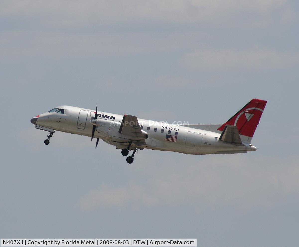 N407XJ, 1996 Saab 340B C/N 340B-407, Mesaba Saab 340