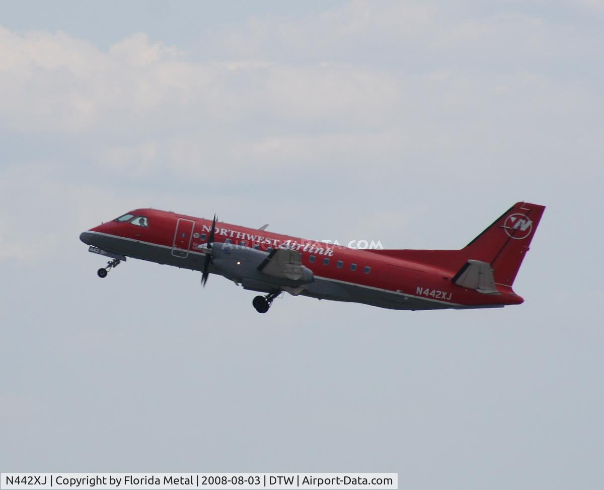 N442XJ, 1998 Saab 340B C/N 340B-442, Mesaba Saab 340