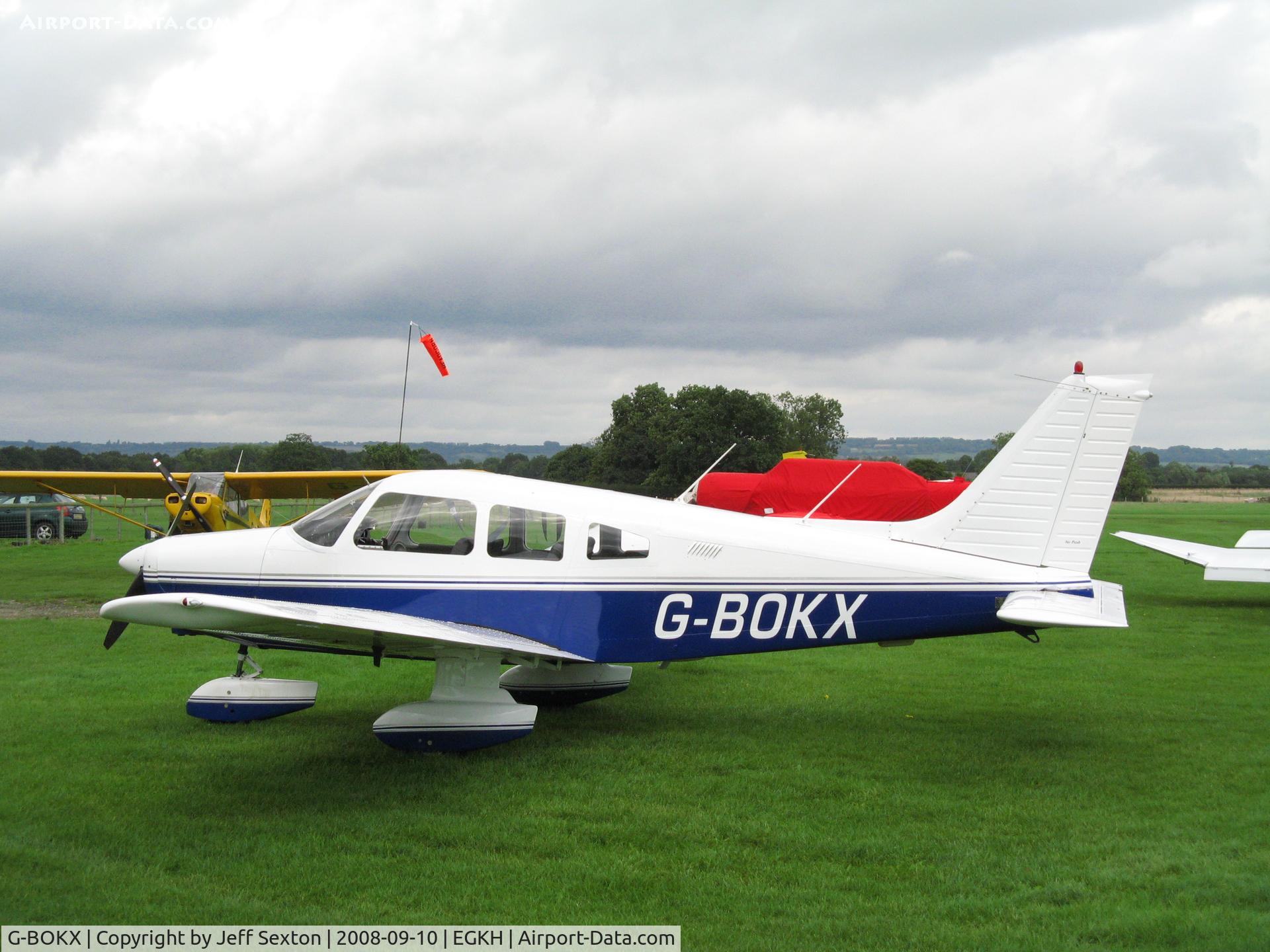 G-BOKX, 1978 Piper PA-28-161 Cherokee Warrior II C/N 28-7816680, Parked at lashenden/Headcorn UK