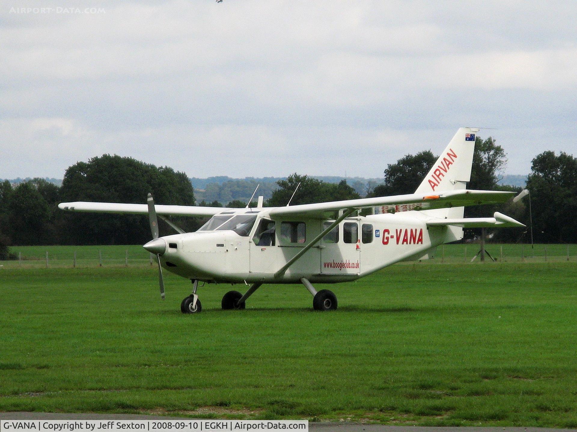 G-VANA, 2004 Gippsland GA-8 Airvan C/N GA8-04-046, Parked at Lashenden/Headcorn UK