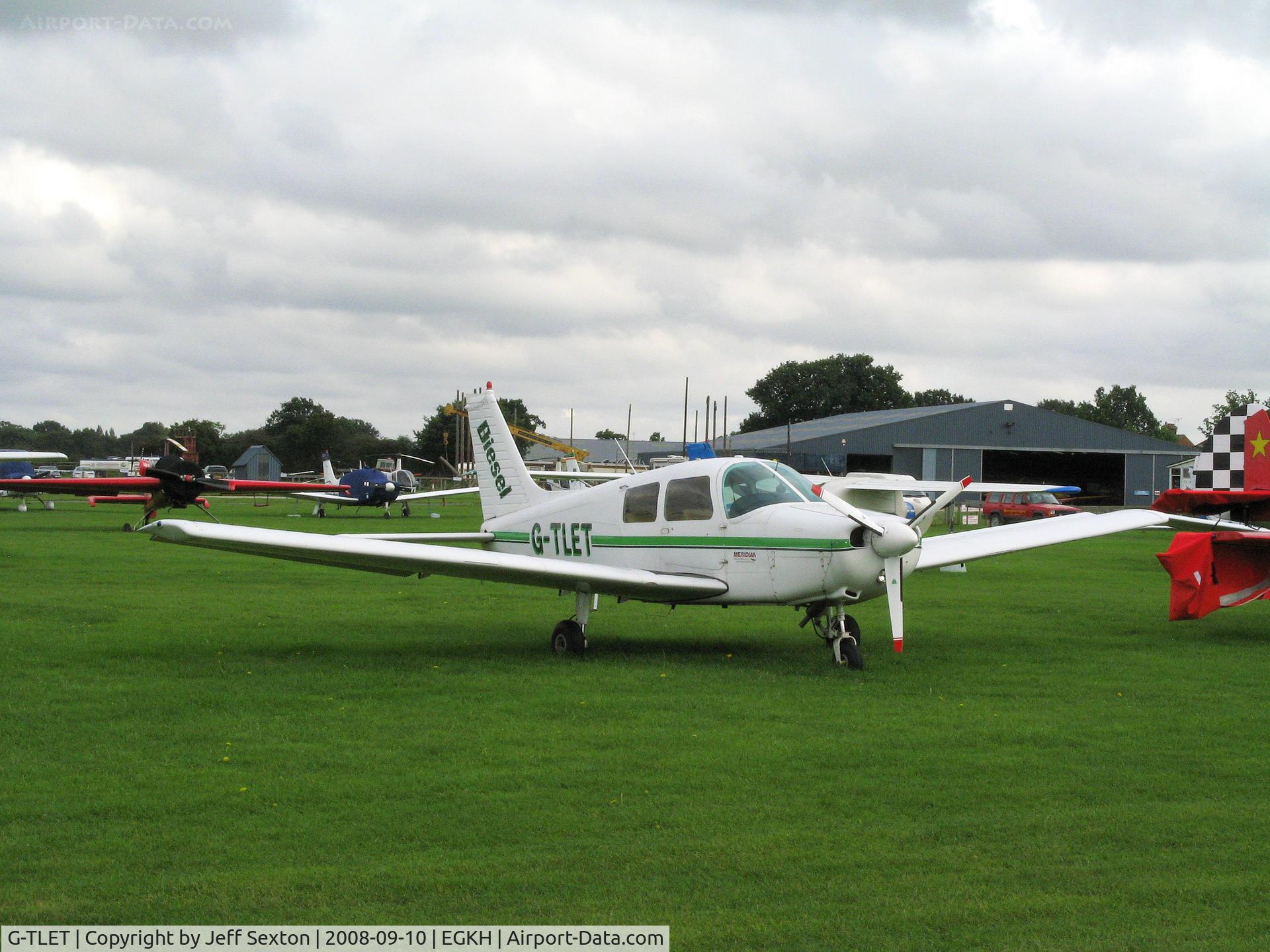 G-TLET, 1989 Piper PA-28-161 Cadet C/N 2841259, Parked at Lashenden/Headcorn UK