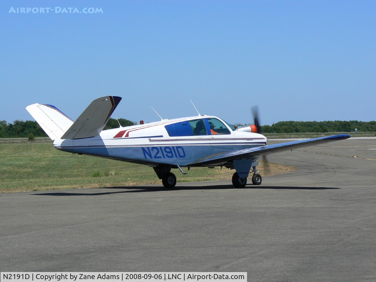 N2191D, 1953 Beech D35 C/N D-3538, At Lancaster, TX