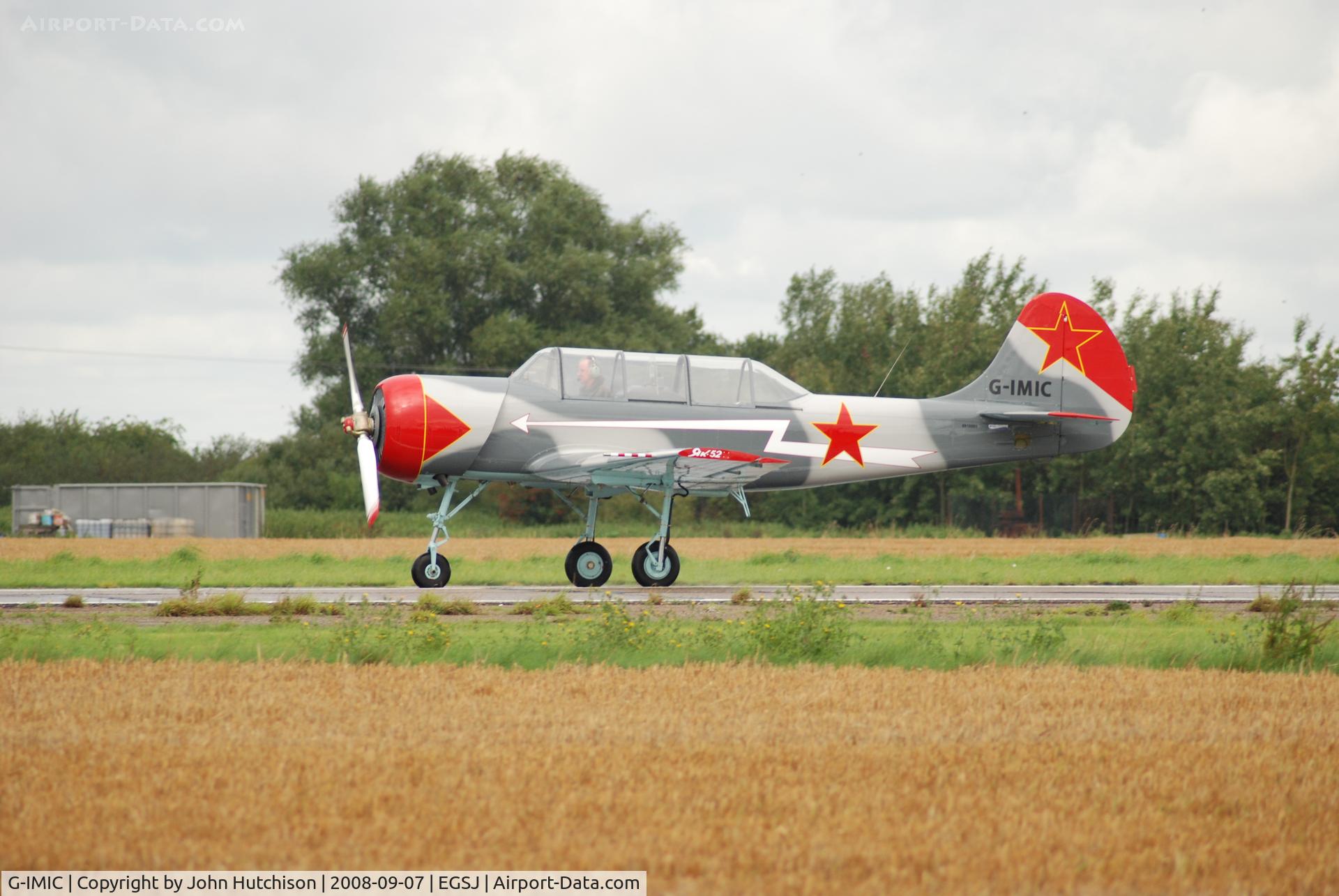 G-IMIC, 1989 Bacau Yak-52 C/N 8910001, Taken at Seething Charity Air Day