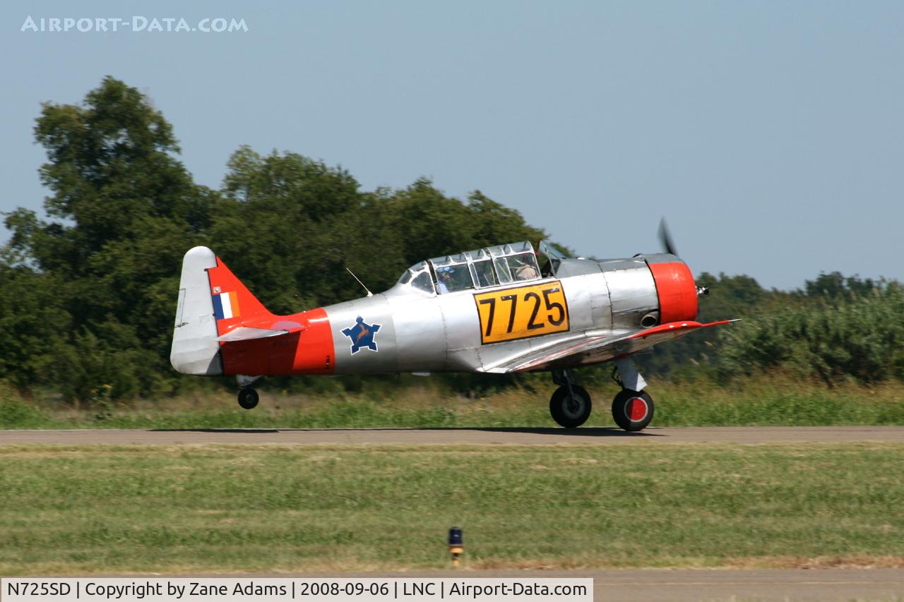 N725SD, 1953 North American T-6G Texan C/N SA-070, At the DFW CAF open house 2008 - Warbirds on Parade!