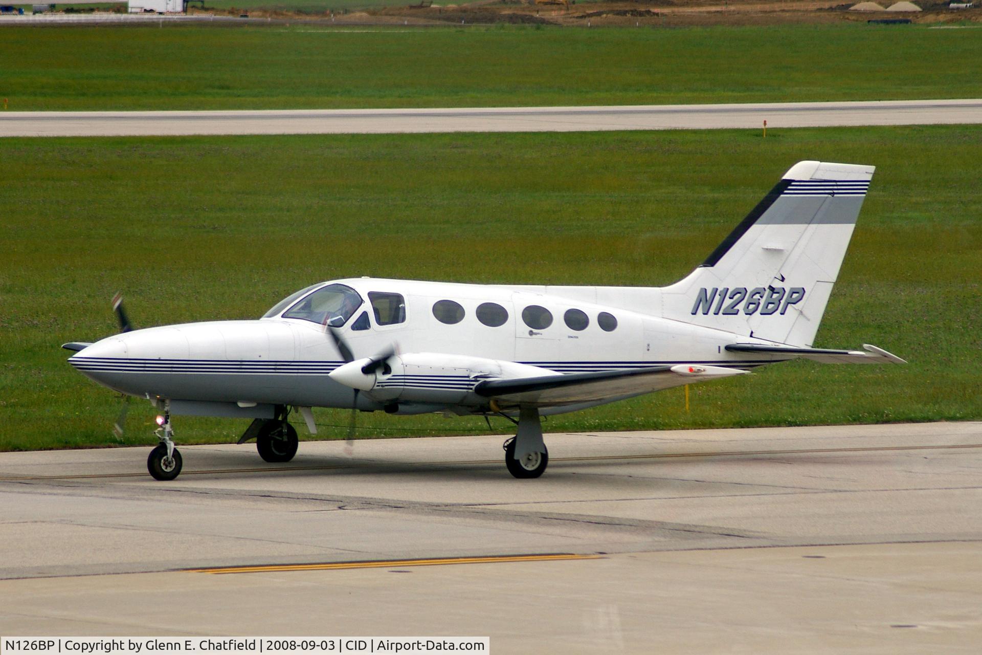 N126BP, 1978 Cessna 414A Chancellor C/N 414A0214, Taxiing to Runway 27 for departure.