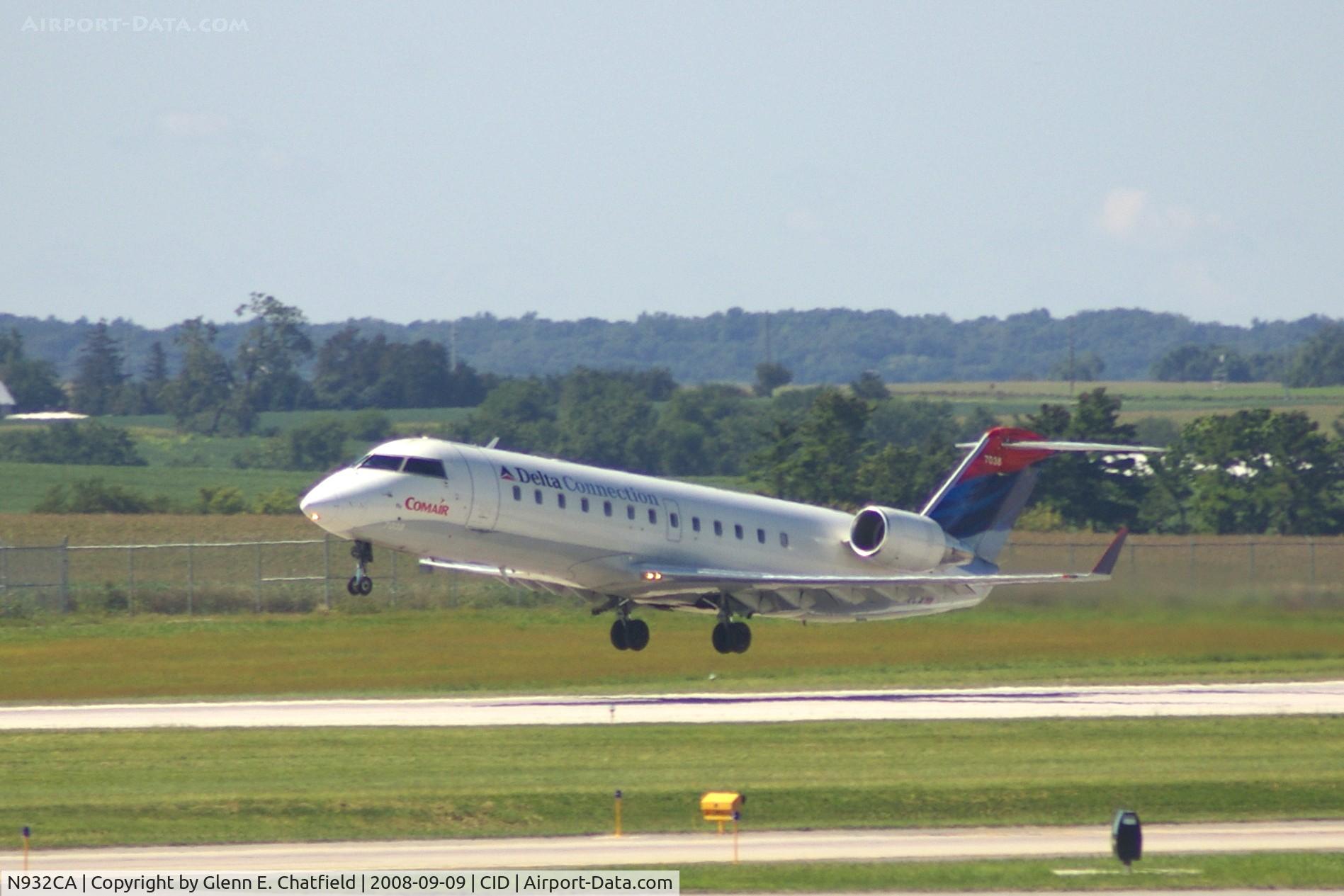 N932CA, 1994 Canadair CRJ-100ER (CL-600-2B19) C/N 7038, Departing Runway 9
