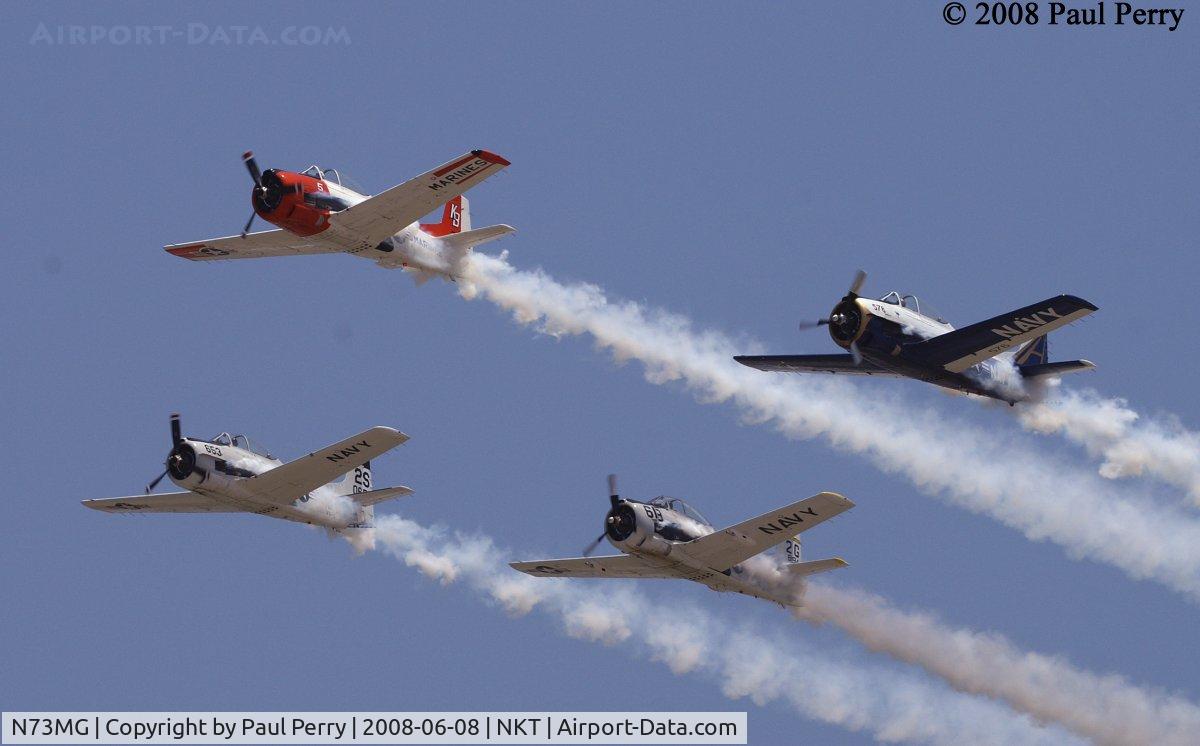 N73MG, 1954 North American T-28B Trojan C/N 200-431, Leading the Trojan Horsemen Four Ship