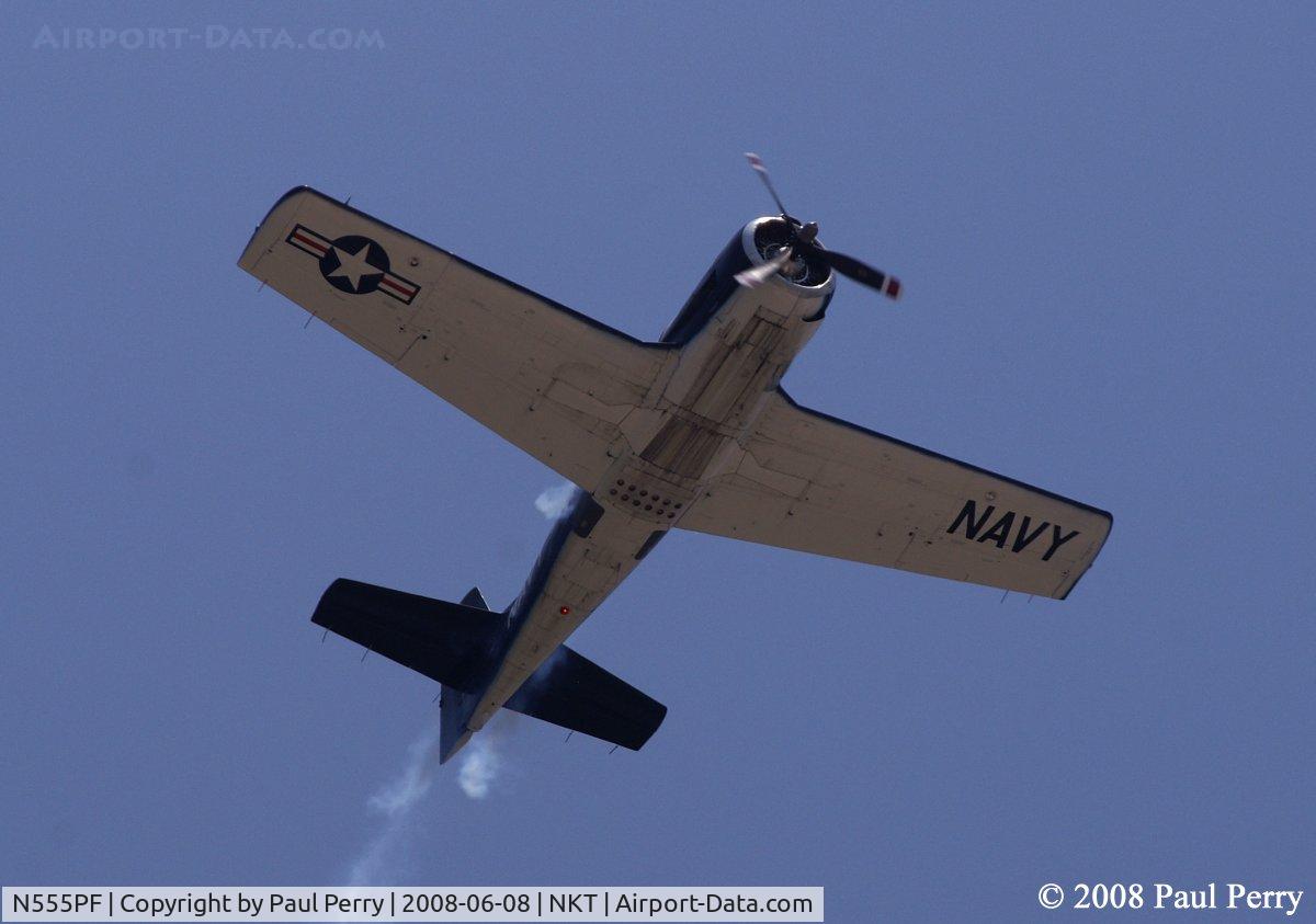 N555PF, 1954 North American T-28B Trojan C/N 200-336 (138265), Roaring overhead