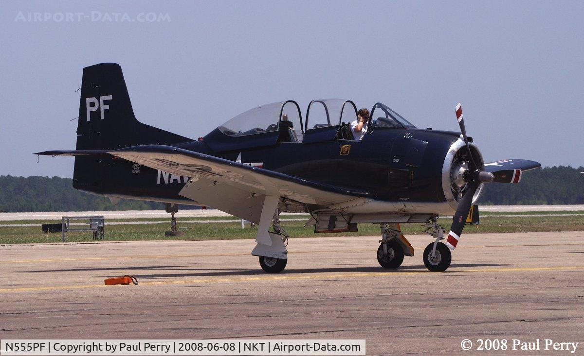 N555PF, 1954 North American T-28B Trojan C/N 200-336 (138265), Done with the demo, time for a cold one