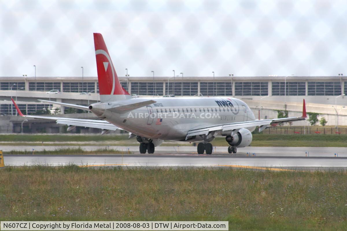 N607CZ, 2007 Embraer 170SU (ERJ-170-100SU) C/N 17000192, Northwest (Compass) E175