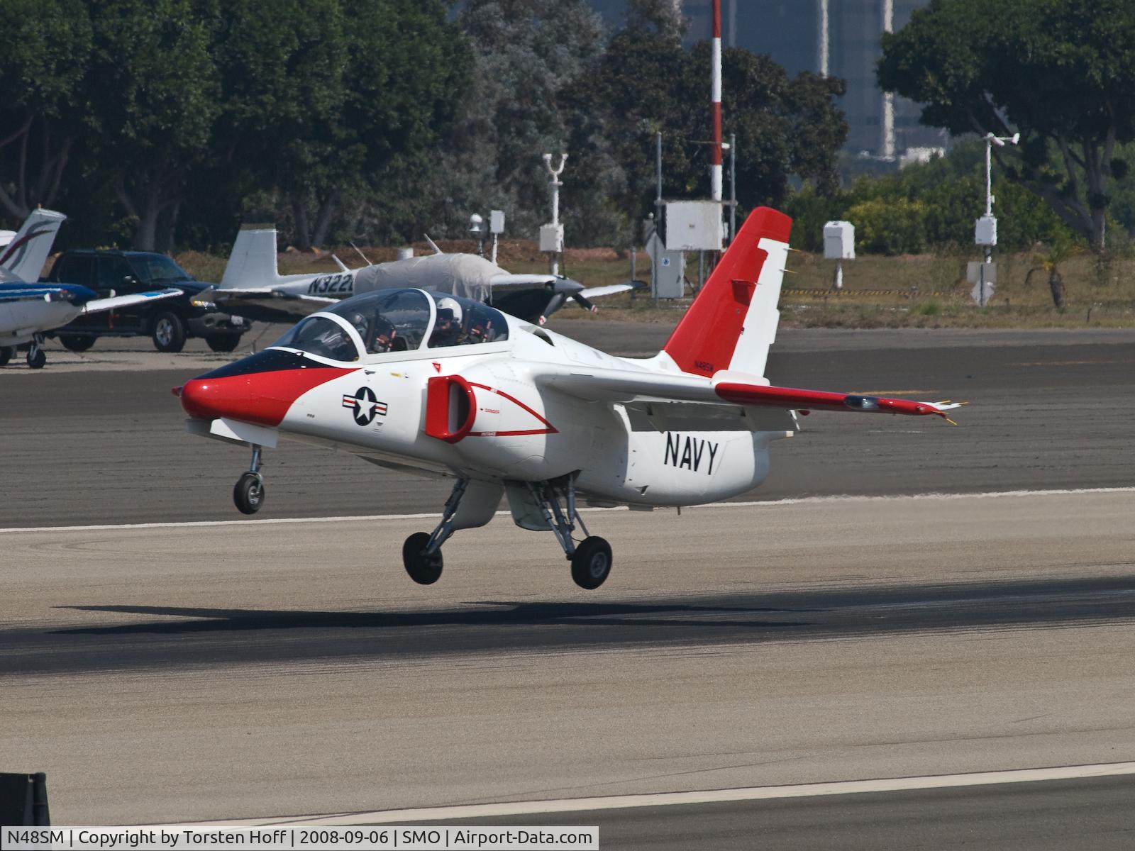 N48SM, 1985 SIAI-Marchetti S-211 C/N 014-03-001, N48SM at Santa Monica, CA (SMO)