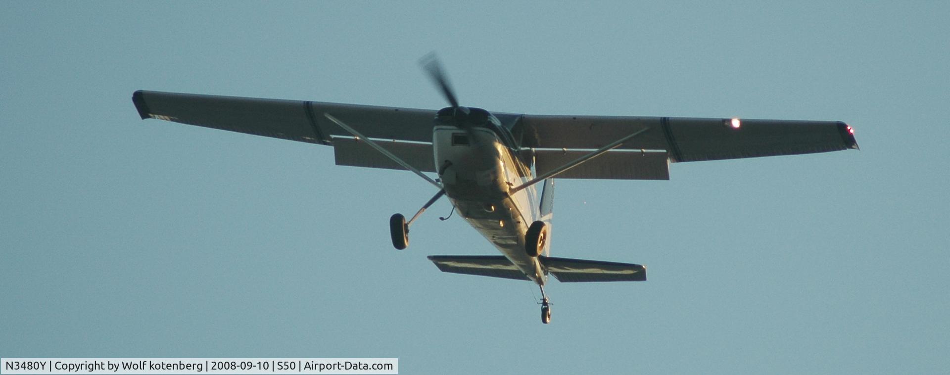 N3480Y, 1968 Cessna 180H Skywagon C/N 18051980, short final