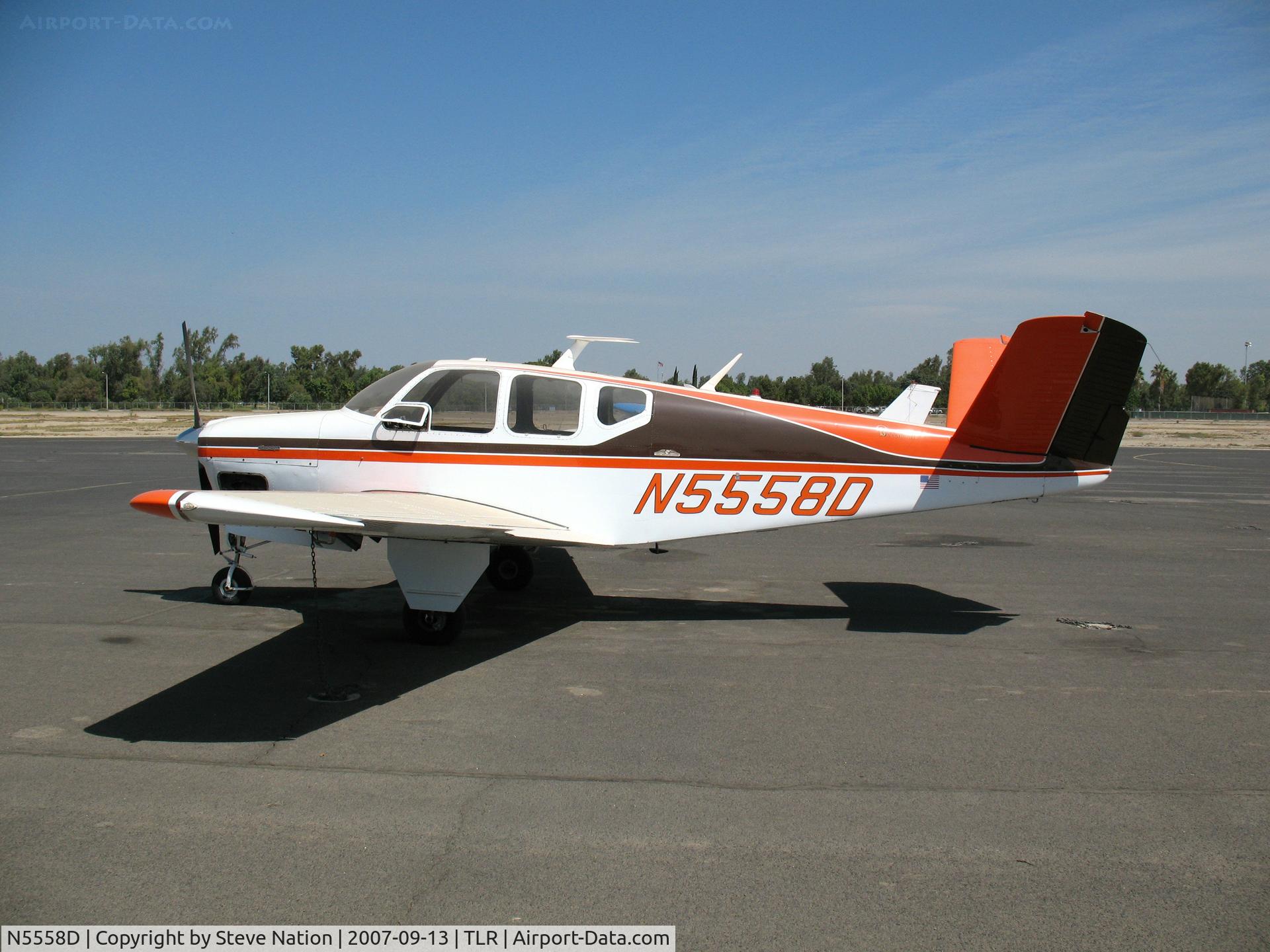 N5558D, 1957 Beech H35 Bonanza C/N D-5080, 1957 Beech H35 @ Tulare, CA