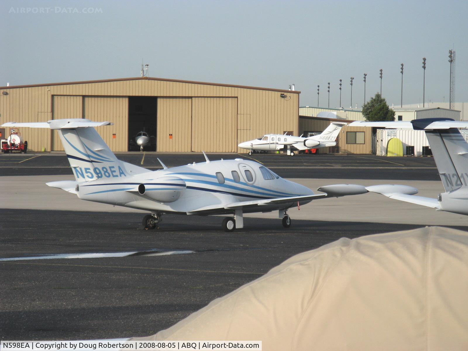 N598EA, 2007 Eclipse Aviation Corp EA500 C/N 000098, 2008 Eclipse Aviation EA500 Jet, two P&W(C)PW610F-A Turbofans 900 lb st each. N888ZY 2008 Eclipse EA500 in background