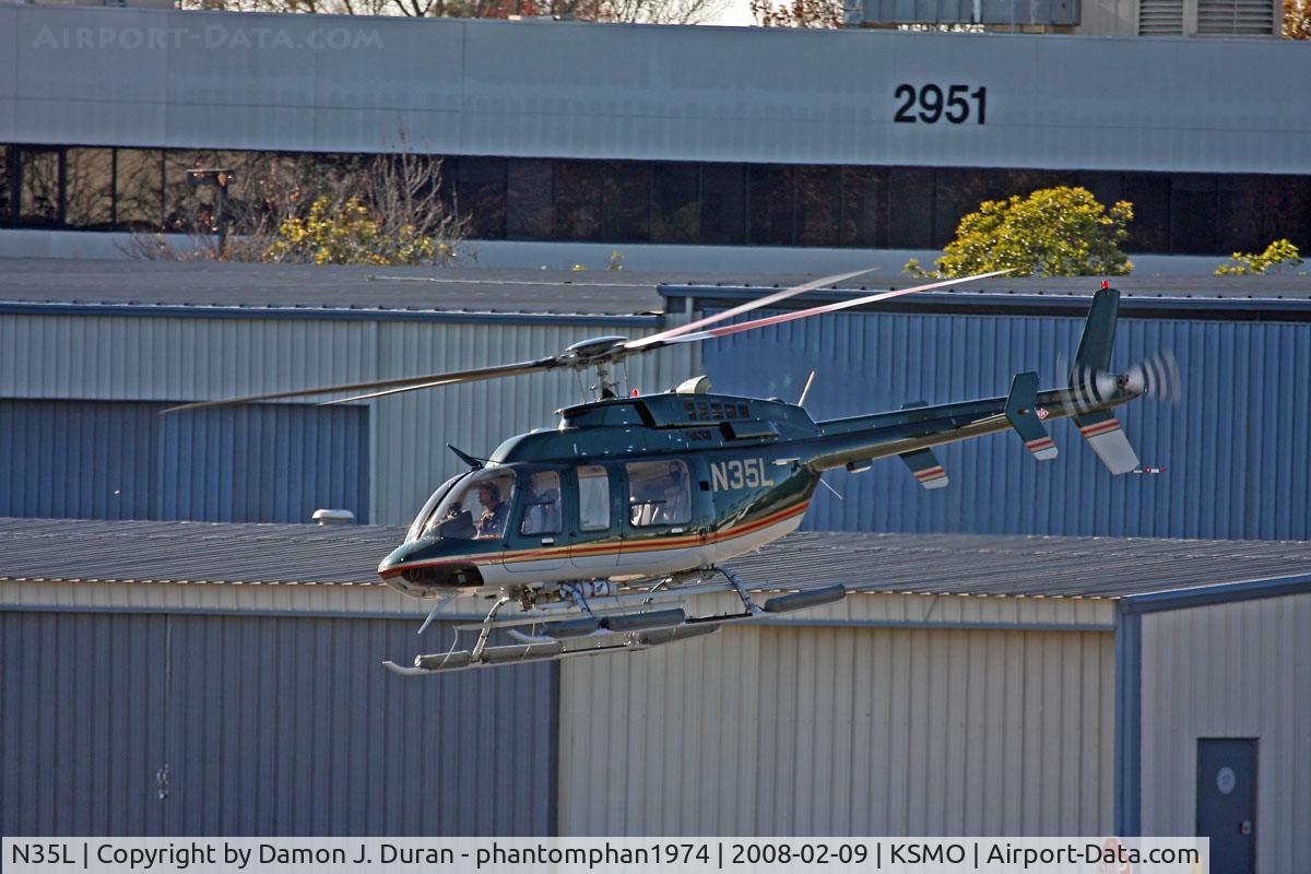 N35L, 2000 Bell 407 C/N 53402, Taken from observation deck at SMO