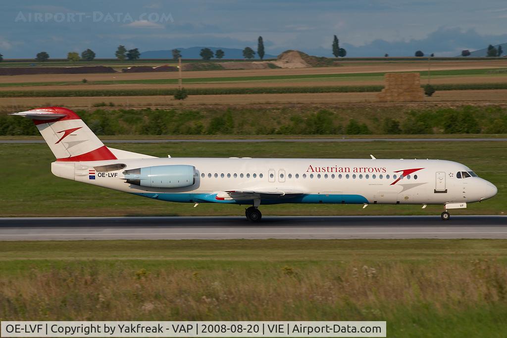 OE-LVF, 1993 Fokker 100 (F-28-0100) C/N 11483, Austrian Arrows Fokker 100