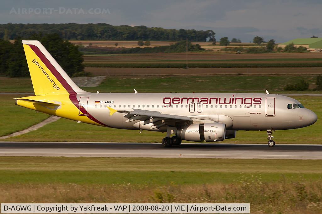 D-AGWG, 2007 Airbus A319-132 C/N 3193, Germanwings Airbus 319