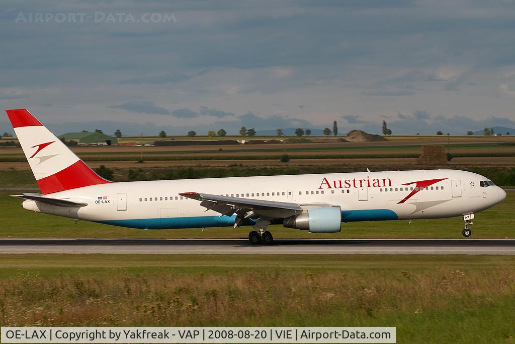 OE-LAX, 1992 Boeing 767-3Z9/ER C/N 27095, Austrian Airlines Boeing 767-300