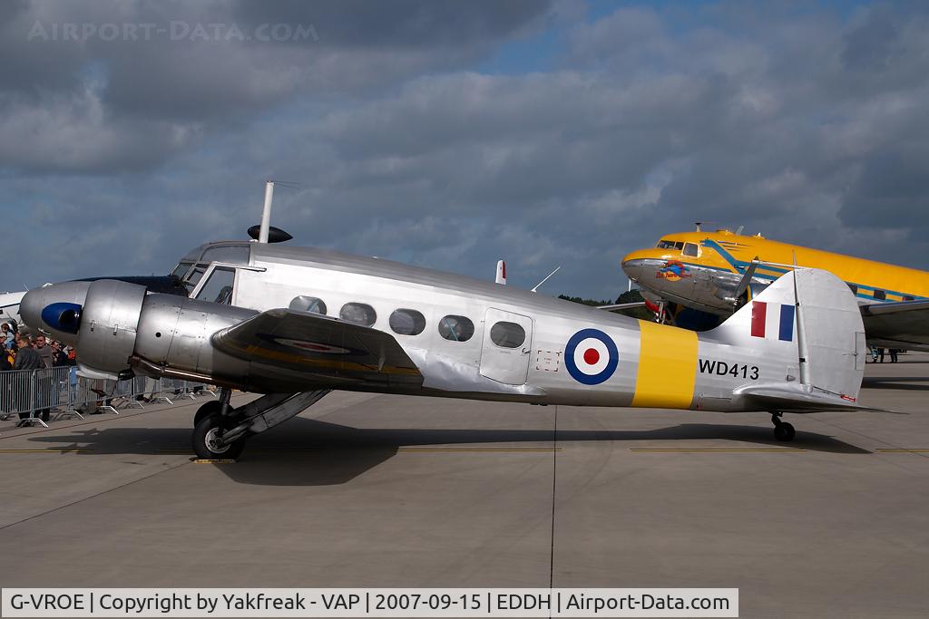 G-VROE, 1950 Avro 652A Anson T.21 C/N 3634, Air Atlantic Classic Flight Avro 625A Anon T21