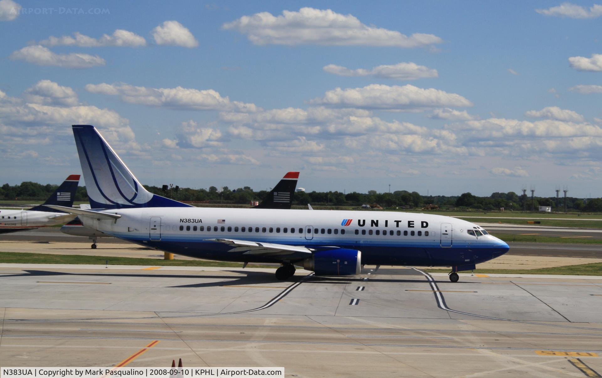 N383UA, 1990 Boeing 737-322 C/N 24658, Boeing 737-300
