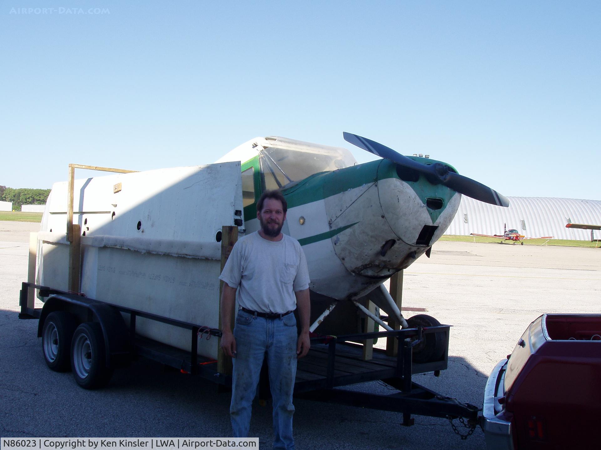 N86023, 1946 Aeronca 11AC Chief C/N 11AC-435, Loaded up!  From Michigan to Oklahoma. Previous owner Alan Scott