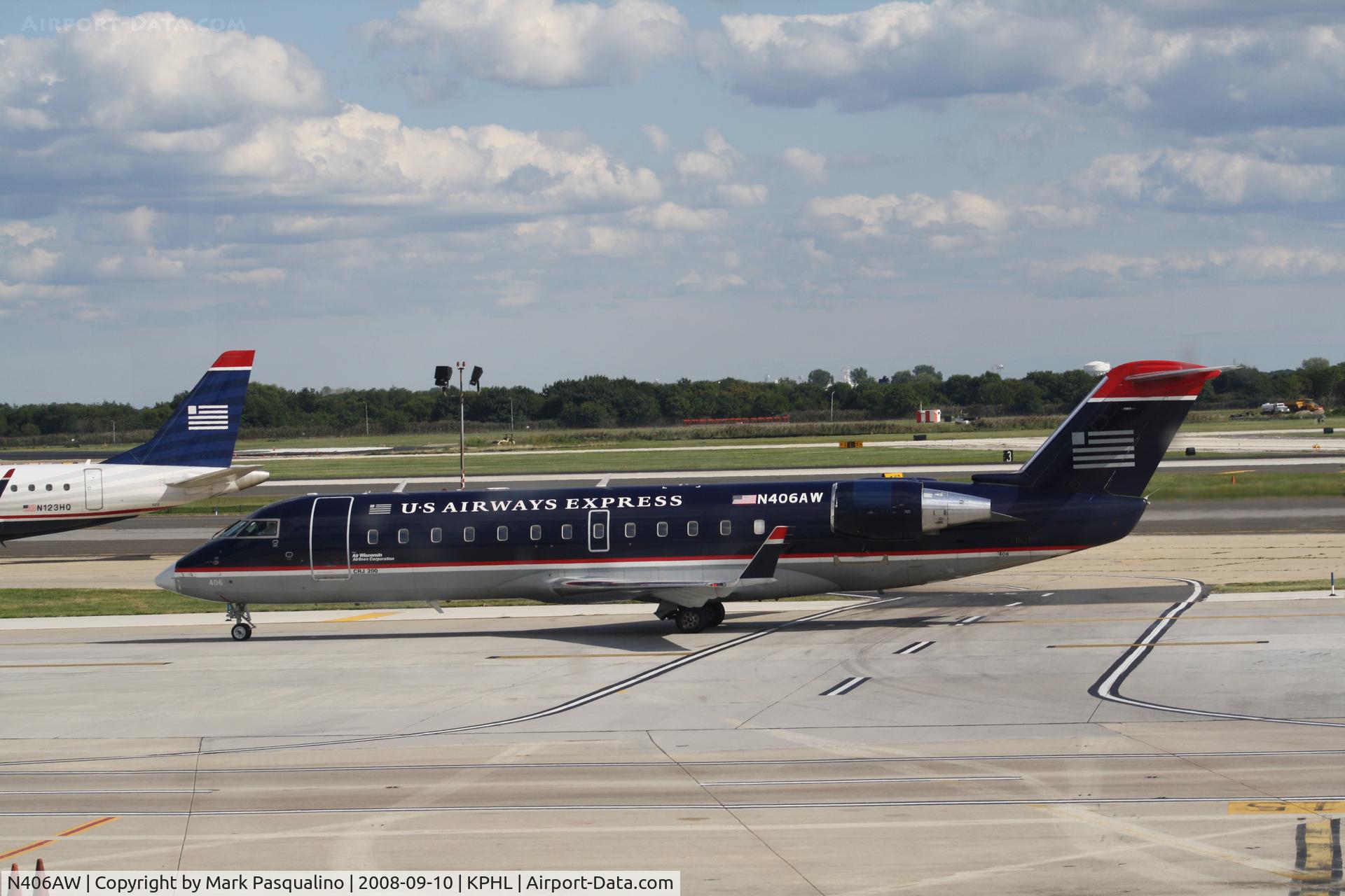 N406AW, 2000 Bombardier CRJ-200LR (CL-600-2B19) C/N 7402, CL-600-2B19
