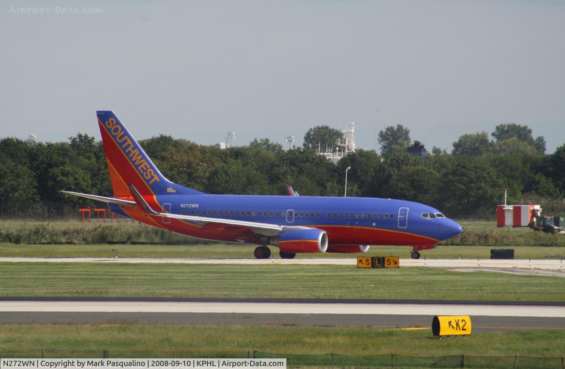 N272WN, 2007 Boeing 737-7H4 C/N 32527, Boeing 737-700